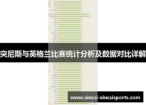 突尼斯与英格兰比赛统计分析及数据对比详解